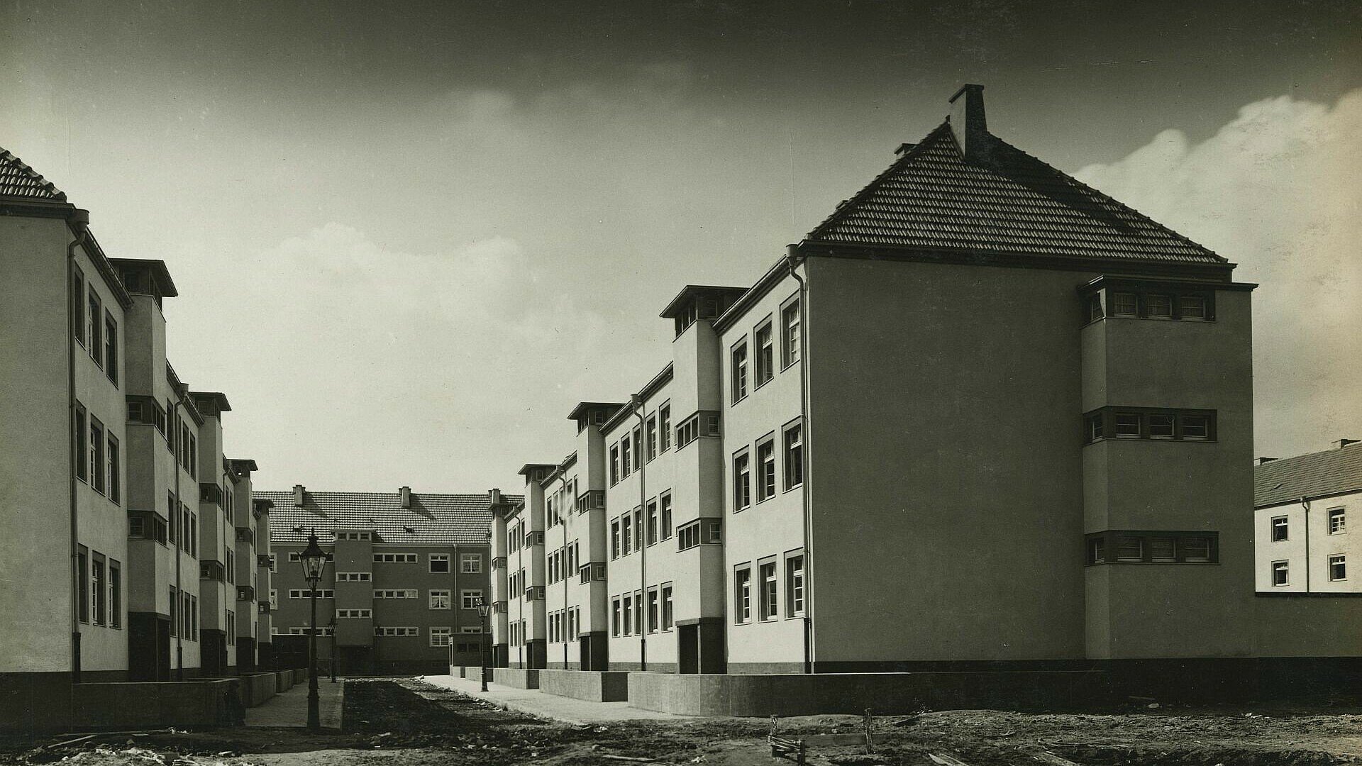 Historisches Foto der Rosenhofsiedlung in Bickendorf